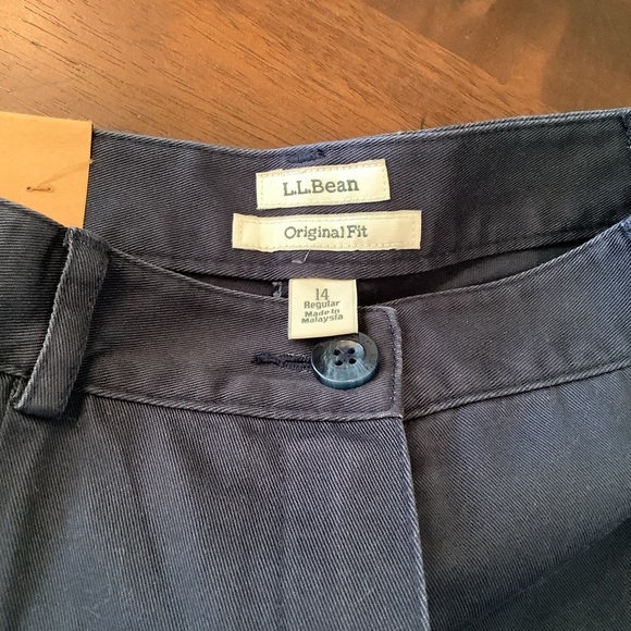 L.L. Bean Blue Pants NWT Original Fit Size 14 - Picture 4 of 7